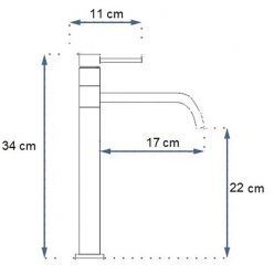Смеситель для раковины Rea Lugano slim gold matt B4420