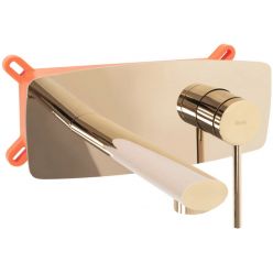 Смеситель для умывальника Rea Oval gold B5125