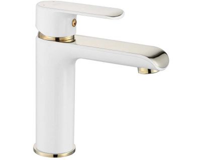 Смеситель для умывальника Rea Bloom White Gold B9919