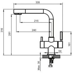 Смеситель для мойки Ahti Kemi KM813015