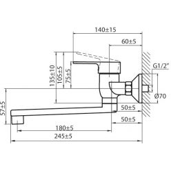 Смеситель для мойки Ahti Satakunta SK105002
