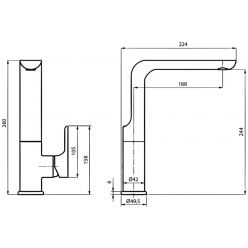 Смеситель для мойки Ahti Sipoo SB101011