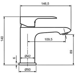 Смеситель для умывальника Ahti Ivalo IL201001