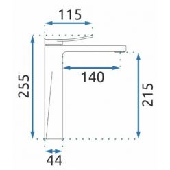 Смеситель для умывальника Rea Soul Chrome B9992