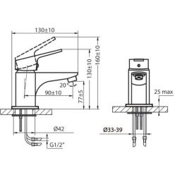 Смеситель для умывальника Ahti Satakunta SK201001