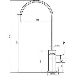 Смеситель для мойки Ahti Kerava KA101011