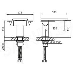 Смеситель для умывальника Ahti Naantali NT204001