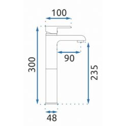Смеситель для умывальника Rea Bloom Black Gold B9936