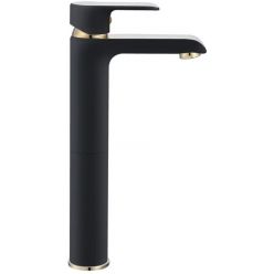 Смеситель для умывальника Rea Bloom Black Gold B9936