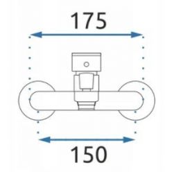 Смеситель для ванны Rea Mayson Black B9634