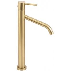 Смеситель для умывальника Rea Level gold matt B6217