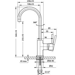 Смеситель для мойки Ahti Satakunta SK103011