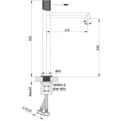 Смеситель для раковины Vincea Desire VBF-1D2CH