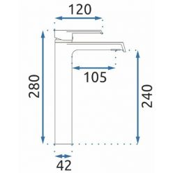 Смеситель для умывальника Rea Hass Chrome B6207