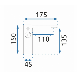 Смеситель для умывальника Rea Mils LCD Chrome B2000