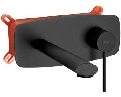 Смеситель для умывальника Rea Oval Black matt B8860