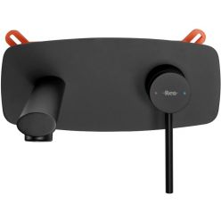 Смеситель для умывальника Rea Oval Black matt B8860
