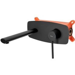 Смеситель для умывальника Rea Oval Black matt B8860