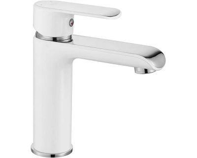 Смеситель для умывальника Rea Bloom White Chrome B9915