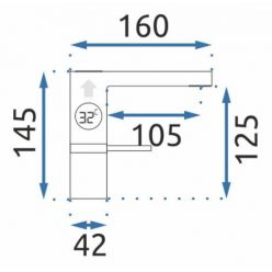 Смеситель для умывальника Rea Amar LCD Black matt B2065
