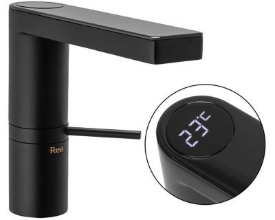 Смеситель для умывальника Rea Amar LCD Black matt B2065