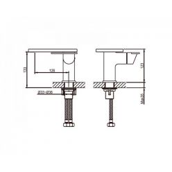 Смеситель для умывальника Ahti Naantali NT201001