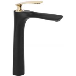 Смеситель для умывальника Rea Orbit Black Gold B2055