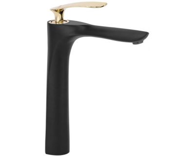 Смеситель для умывальника Rea Orbit Black Gold B2055