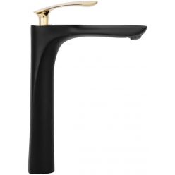 Смеситель для умывальника Rea Orbit Black Gold B2055