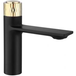 Смеситель для умывальника Rea Storm Black Gold B9987