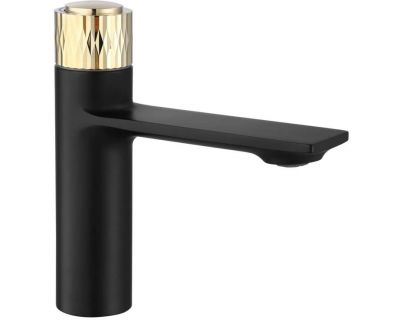 Смеситель для умывальника Rea Storm Black Gold B9987