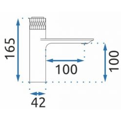 Смеситель для умывальника Rea Storm Black Gold B9987