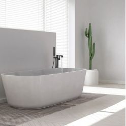 Смеситель для ванны Rea Carat Black matt B5423