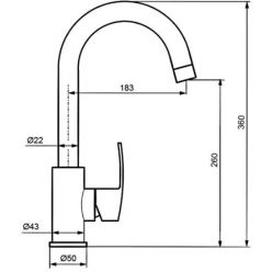 Смеситель для мойки Ahti Mikkeli MK101011