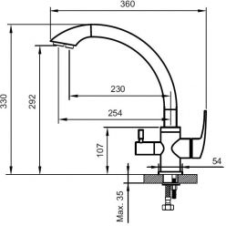 Смеситель для мойки Ahti Kemi KM803015