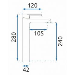 Смеситель для умывальника Rea Hass Black B9966