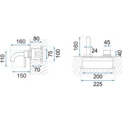 Смеситель для раковины Rea Lungo Black Metallic B4421