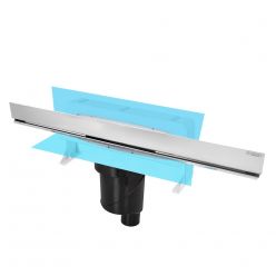 Душевой лоток Berges Wasserhaus WALL 600 91056