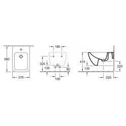 Биде подвесное Villeroy&Boch Venticello 37,5x56, 44110001