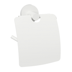 Держатель туалетной бумаги с крышкой Bemeta WHITE 104112014
