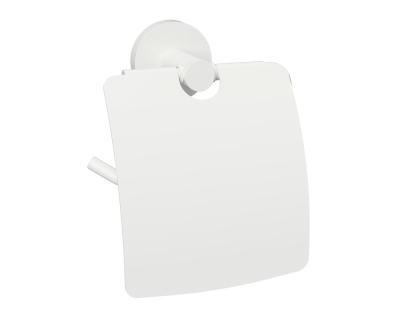 Держатель туалетной бумаги с крышкой Bemeta WHITE 104112014
