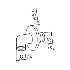 Угловое крепление для душа Oras 261998, G1/2xG1/2