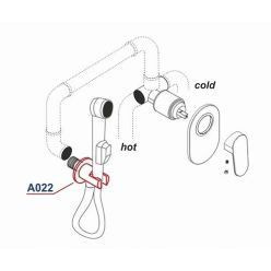 Подключение для шланга WasserKraft A022 с держателем