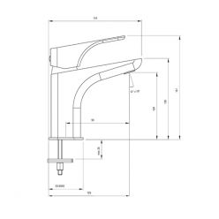 Смеситель для раковины Deante Hiacynt Bianco [BQH_A20M] белый