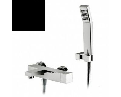 Смеситель для ванны с душем (черный матовый) Paffoni Elle EL023NO