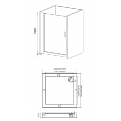 Душевая дверь BAS Good Door PANDORA DR-80-C-CH