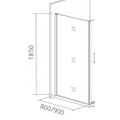 Боковая панель GoodDoor LATTE SP-80-G-WE