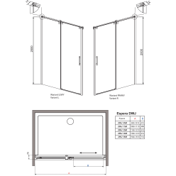 Душевая дверь Radaway Espera DWJ 1000 [380110-01]