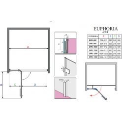 Душевая дверь Radaway Euphoria DWJ 100 [383014-01]