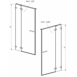 Душевая дверь Radaway Euphoria DWJ 80 [383012-01]